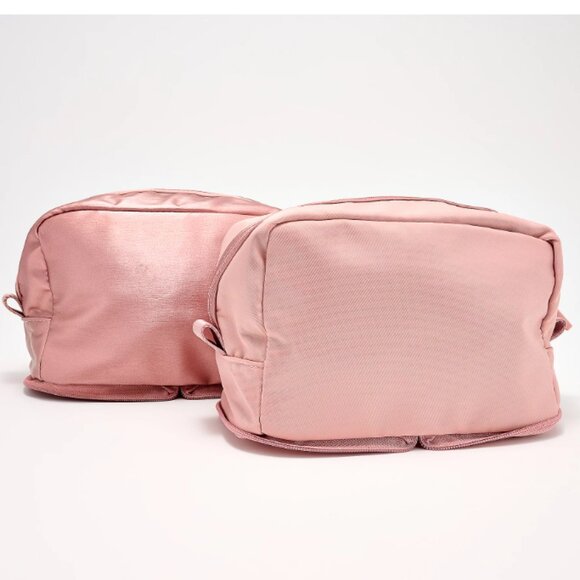 IHKWIP Set of 2 Packable Cosmetic Cases  0340 - Picture 2 of 3